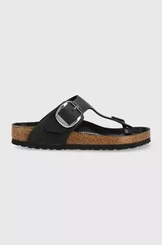 Кожаные шлепанцы Birkenstock, черный