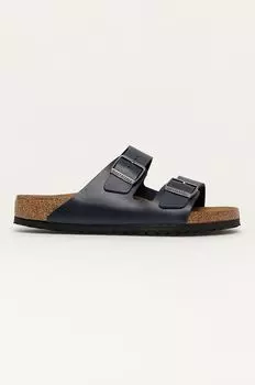 Кожаные шлепанцы Birkenstock, темно-синий