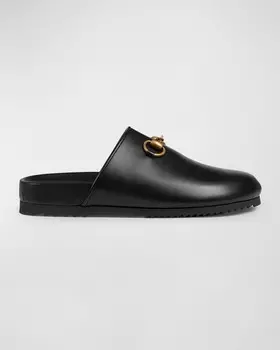 Кожаные шлепанцы Bit Gucci