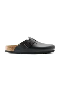 Кожаные шлепанцы Boston Birkenstock, черный