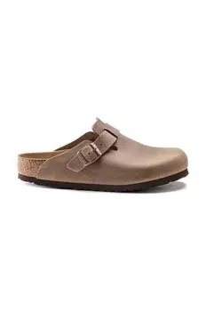 Кожаные шлепанцы Boston Birkenstock, коричневый
