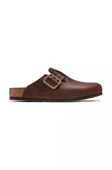 Кожаные шлепанцы Boston Bold Gap Birkenstock, коричневый