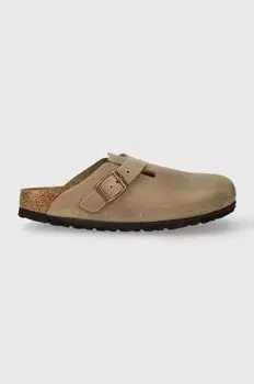 Кожаные шлепанцы Boston SFB Birkenstock, бежевый