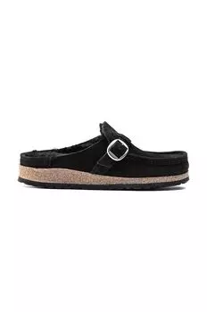 Кожаные шлепанцы Buckley из овчины Birkenstock, черный