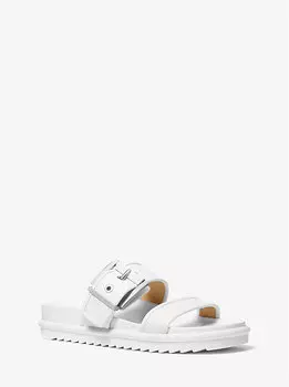 Кожаные шлепанцы Colby Michael Kors, белый
