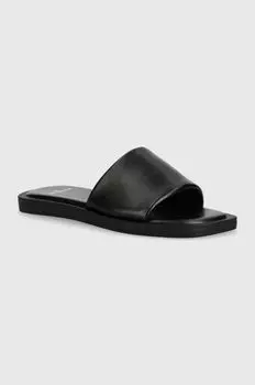 Кожаные шлепанцы Copenhagen, черный