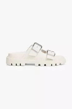 Кожаные шлепанцы Double Strap Sandal Tommy Jeans, бежевый