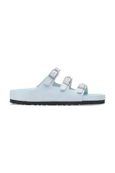 Кожаные шлепанцы Florida EXQ с D-образной пряжкой Birkenstock, синий