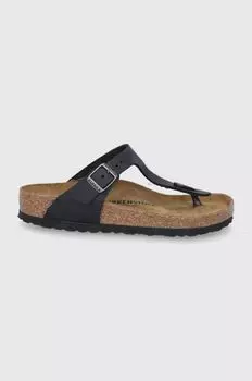 Кожаные шлепанцы Gizeh Birkenstock, черный