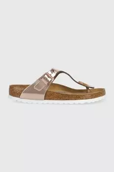 Кожаные шлепанцы Gizeh Birkenstock, розовый