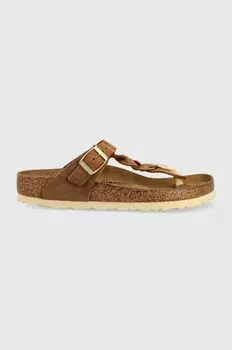 Кожаные шлепанцы Gizeh Braided Birkenstock, коричневый