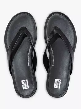 Кожаные шлепанцы Gracie FitFlop, черный