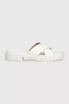 Кожаные шлепанцы Kelsie Lauren Ralph Lauren, белый