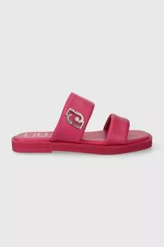 Кожаные шлепанцы Liu Jo, розовый