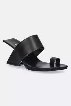 Кожаные шлепанцы Loop Toe Hi United Nude, черный