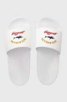 Кожаные шлепанцы Paul&Shark, белый