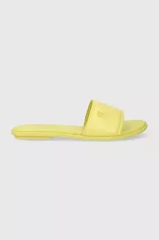 Кожаные шлепанцы POP COLOR MULE SANDAL Tommy Hilfiger, желтый