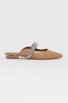 Кожаные шлепанцы Princely Kurt Geiger London, коричневый