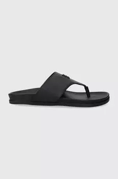 Кожаные шлепанцы THONG COMFORT SANDAL Tommy Hilfiger, темно-синий