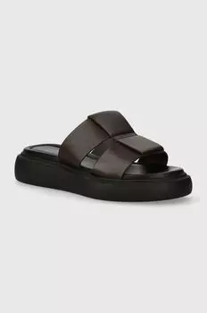 Кожаные шлепанцы Vagabond Shoemakers, коричневый