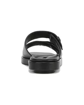 Кожаные шлепанцы Vince Rhode-B, черный