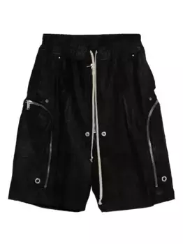 Кожаные шорты Bela Rick Owens, черный