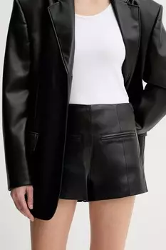 Кожаные шорты Gestuz, черный