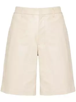 Кожаные шорты LEMAIRE до колена, серый