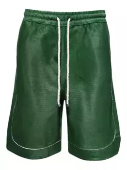 Кожаные шорты Nahmias, зеленый
