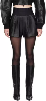 Кожаные шорты в стиле сафари Alexander Wang
