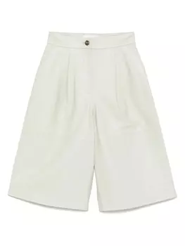 Кожаные шорты Yves Salomon, зеленый