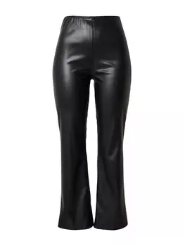 Кожаные штаны b.young Flared Pants DAJA, черный