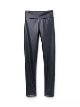 Кожаные штаны CALZEDONIA Skinny Leggings, синий
