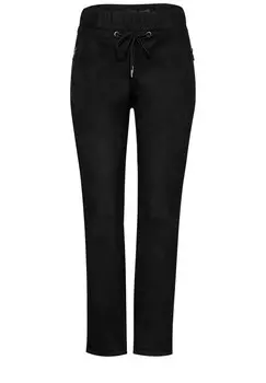 Кожаные штаны CECIL Skinny Pants, черный