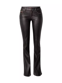 Кожаные штаны DIESEL Flared Pants STELLAR, черный