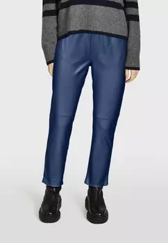 Кожаные штаны Oakwood, синий меланж