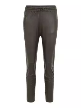 Кожаные штаны OAKWOOD Slim fit Pants Gift, коричневый