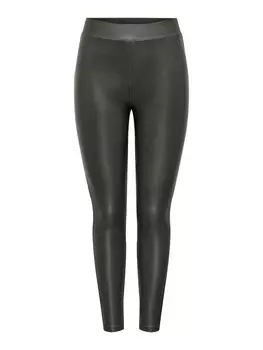 Кожаные штаны ONLY Skinny Leggings Cool, темно-серый