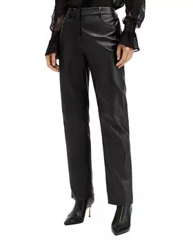 Кожаные штаны Saige Lea ALLSAINTS, черный
