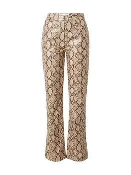 Кожаные штаны TOPSHOP Regular Pants, разноцветный