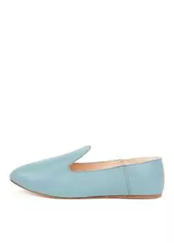 Кожаные синие женские лоферы LA BLUE Osay, синий