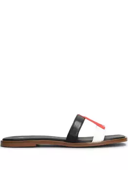 Кожаные слайдеры CARRANO, черный