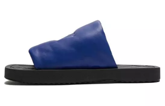 Кожаные слайдеры EKD Slab Burberry