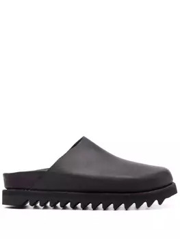 Кожаные слайдеры Guidi, черный