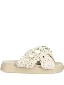 Кожаные слайдеры Inuikii, нейтральный