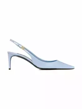 Кожаные слингбэки Mun Dolce&Gabbana, синий