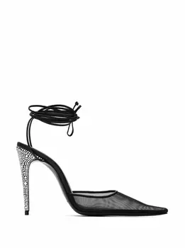 Кожаные слингбэки с кристаллами Magda Butrym