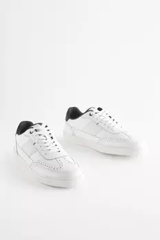 Кожаные спортивные броги Next, белый