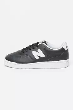 Кожаные спортивные кроссовки 80-х с логотипом New Balance, черный