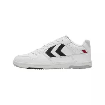 Кожаные спортивные кроссовки Power Play с ортолитовой стелькой HUMMEL, цвет grau